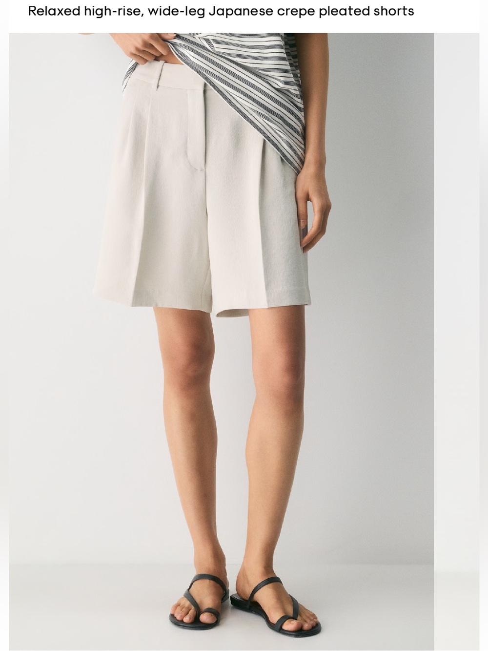 Aritzia Effortless short Long Crepette US 6